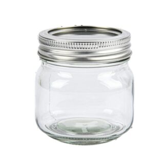 Kocina Glass Canning Jar Clear W/Tinplate Lid 8.11 Oz
