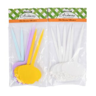 Garden Tee Plastic Markers Asst Col 6.3 In 6 Pc