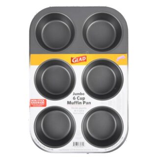 Glad Essential 6-Cup Muffin Pan 12.6X8.4X1.25 In