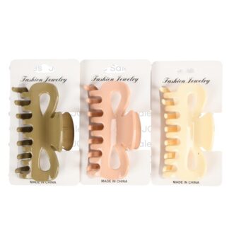 Hair Claw Clip Rose Asst Cream Colors