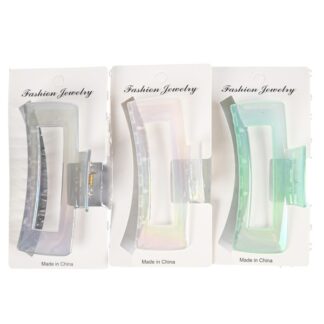 Hair Claw Clip Transparent Asst Color