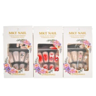 Luxury Finger False Nail Asst 12 Pc
