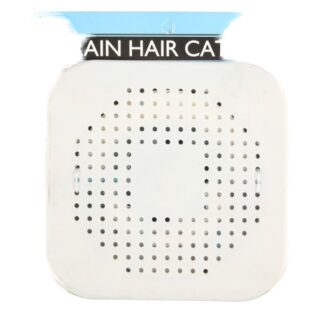 Plastic Drain Hair Catcher W/Holders 6X6 In