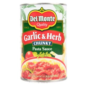Del Monte Chunky Pasta Sauce Garlic & Herb 24 Oz