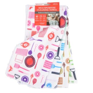 Kocina Microfiber Cleaning Towel Asst 11.8X11.8" 1Pc