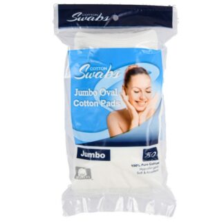 Jumbo Oval Cotton Pads 50 Ct