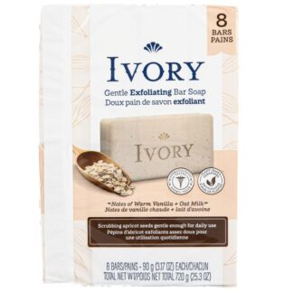 Ivory Bar Soap Gentle Exfoliating 8 Pk (25.36 Oz)