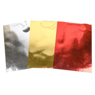 Gift Bag Metallic Asst Colors Extra Large