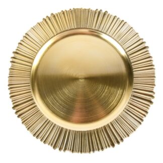 Plastic Plate Charger 13" Gold Color
