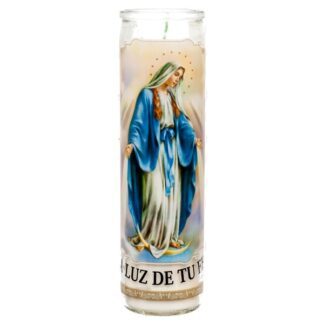 Veladora Religious Candle Maria Milagrosa 12 Ct