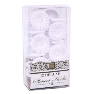 Shower Curtain Hooks Rose/Shell Desing Asst Clrs