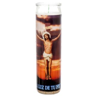 Veladora Religious Candle Jesus Crucificado