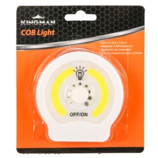 Kingman Cob Wall Light W/Turn Switch Rd & Battery Operated