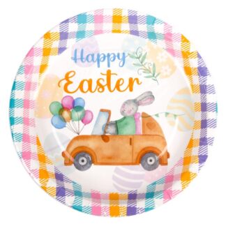 He Easter Party Plate Paper 9" 8Pc/Set