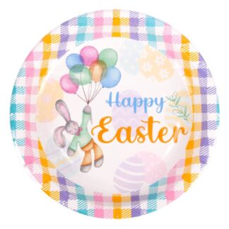 He Easter Party Plate Paper  7" 8Pc/Set