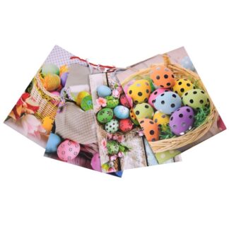 He Easter Gift Bag Paper Foil Silver Size"M" 4Asstd