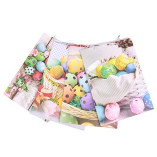 He Easter Gift Bag Paper Foil Silver Size"L" 4Asstd