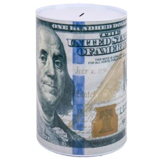Coin Bank Us $100 Bill 6" X 8.6"