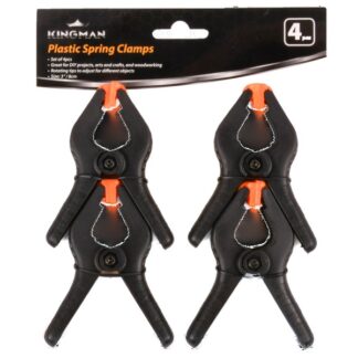 Kingman Spring Clamps Plastic 3" 4Pcs