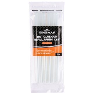 Kingman Glue Gun Refill Jumbo 7.85" 6Pk Clear