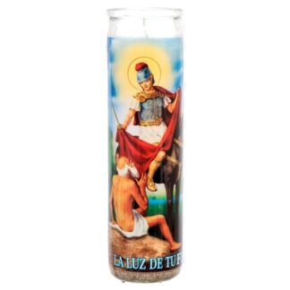 Veladora Religious Candle San Martin Caballero