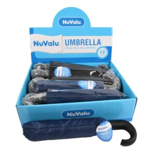 Nuvalu Umbrella Automatic 13" Long Black & Navy