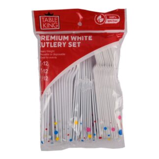 Table King Plastic Cutlery Combo 36Ct