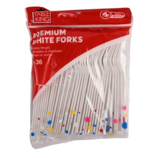 Table King Plastic Forks 36Ct