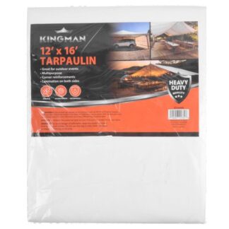 Kingman Tarpaulin White Heavy Duty 12' X 16'