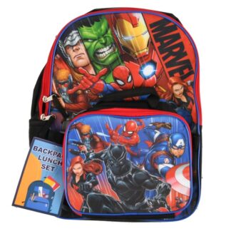 Avengers 16" Backpack With Lunch Bag