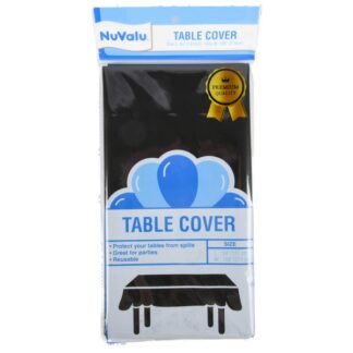 Nuvalu Table Cover Black  "Premium"  Peva "54 X 108"