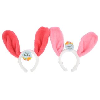 He Easter Headband W/Rabbit Ear & Asst Colors