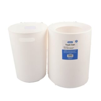 Nuvalu Trash Can 12L 2Pc Set Round White