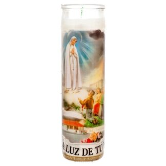Veladora Religious Candle Ntra Sra De Fatima