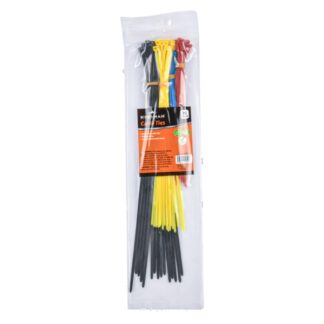 Kingman Cable Tie 75Pcs W/Asst Sizes & Colors