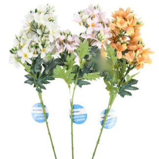 Artificial Flower Bundle W/Clrs Asst