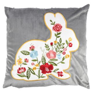 He Easter Cushion 40 X 40Cm W/Rabbit