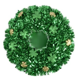Hk St. Partick'S Tinsel Wraeath W/ Ornament