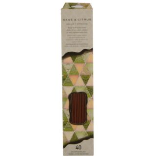 Incense Sage & Citrus Sticks 40 Ct
