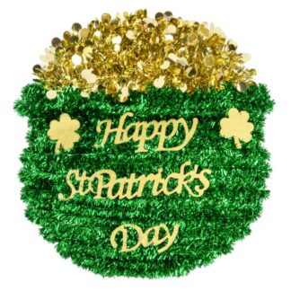 Hk St. Patrick'S Tinsel Lucky Pot