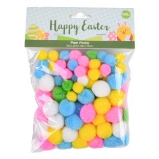 He Easter Pom Pom Assortments 100Pcs