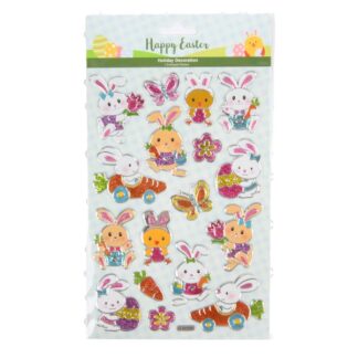 He Easter Foil Embossed Bunny&Chick Stickers