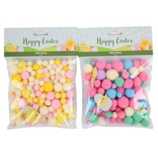He Easter Pom Pom W/Paper Die-Cut 20G