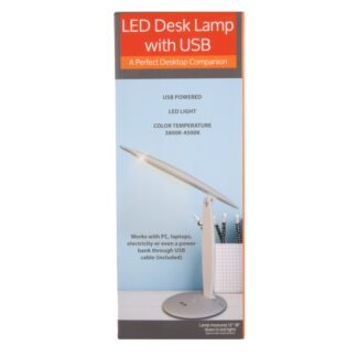 Led Bendable Desk Lamp Usb Powered 12" - 18"