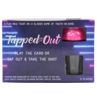 Tapped Out Party Drinking Game Call Bell, Shot Glass & Cards