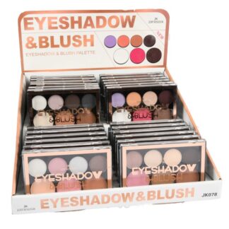 Eyeshadow & Blush Palette 7 Colors Nude & Bronze Asst
