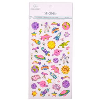 Angels Craft Space Stickers 47Ct