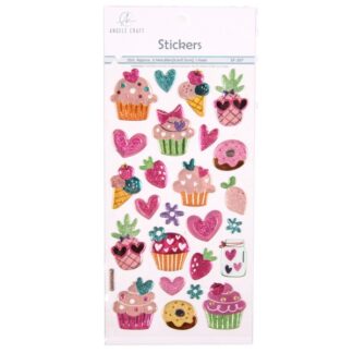 Angels Craft Dessert Stickers 25Ct