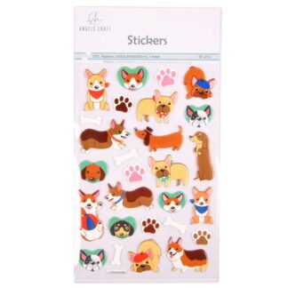 Angels Craft Dog Stickers 27Ct