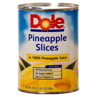 Dole Pineapple Slice In Juice 20 Oz